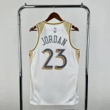 Season 2025 Chicago Bulls White No.23 Jordan NBA Jersey