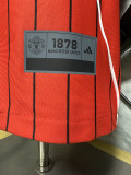 2025-26 Manchester United   red baseball player version jersey (The player version is more slim fit, it is recommended to buy one size larger)