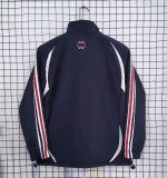 2025-26 France black and white retro windbreaker