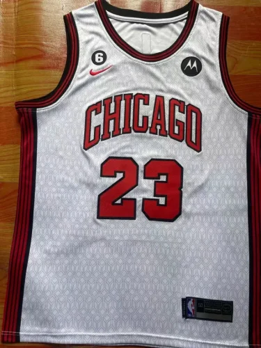 2023 Season City Edition White Chicago Bulls No. 23 Michael Jordan