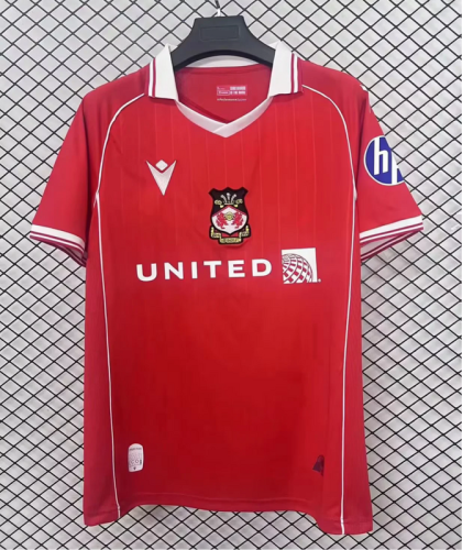 2025-26 Wrexham home soccer jersey