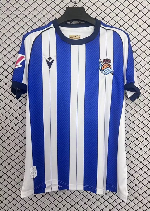 2025-26 Real Sociedad home soccer jersey