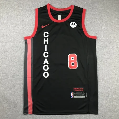 2024 season City Edition Black Bulls No. 8 Zach LaVine