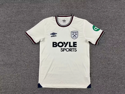 2025-26 West ham away soccer jersey size