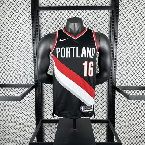 Portland Trail Blazers Black No. 16 YANG