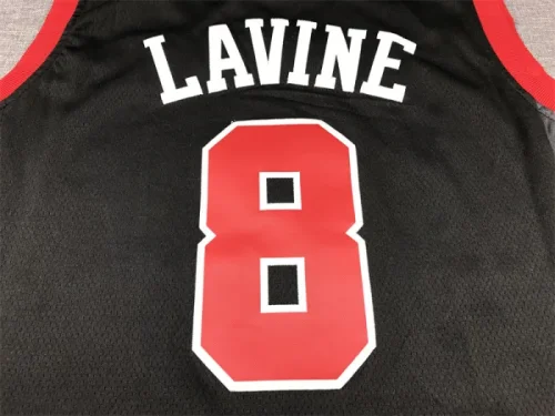 2024 season City Edition Black Bulls No. 8 Zach LaVine