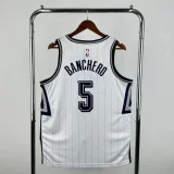 Season 2025 Orlando Magic White No. 5 BANCHERO NBA Jersey