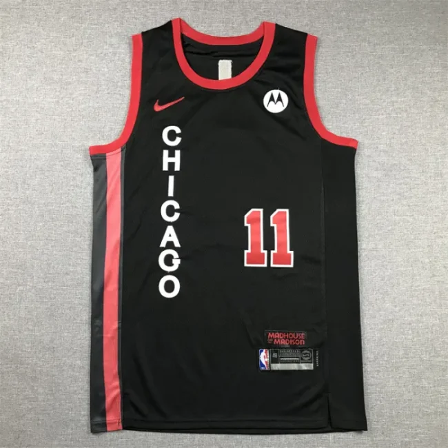 2024 season City Edition Black Chicago Bulls No. 11 DeMar DeRozan