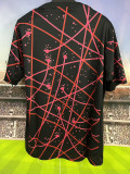 2025-26 Atletico Madrid  black and red traning jersey