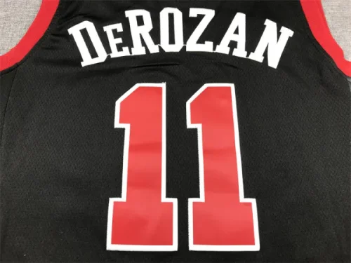 2024 season City Edition Black Chicago Bulls No. 11 DeMar DeRozan