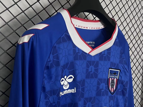 2025-26 Sunderland away long sleeves soccer jersey size