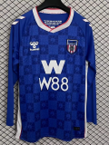 2025-26 Sunderland away long sleeves soccer jersey size