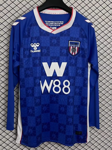 2025-26 Sunderland away long sleeves soccer jersey size