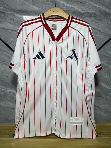 2025-26 Arsenal  white baseball player version jersey