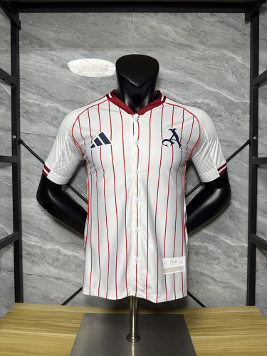 2025-26 Arsenal  white baseball player version jersey