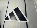 2025-26 Real Madrid white player version baseball jersey