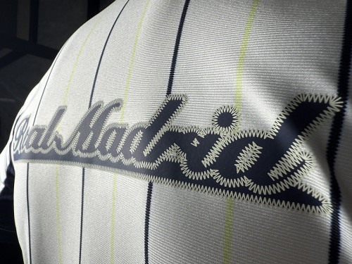 2025-26 Real Madrid white player version baseball jersey