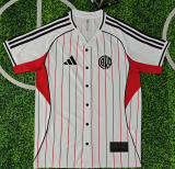 2025-26 River Plate white baseball jersey
