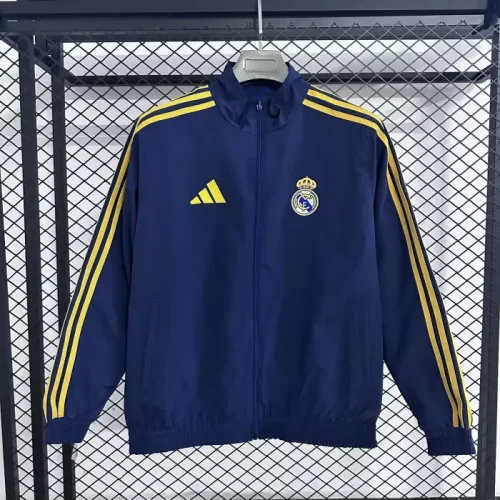 Real Madrid blue reversible windbreaker