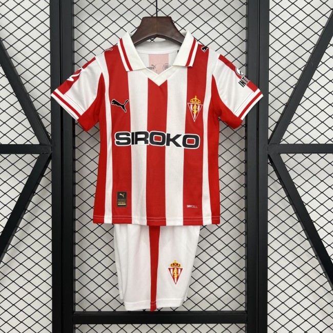 2025-26 Sporting Gijon home kid kit