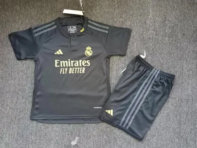 Real Madrid 2023-24 third away kids soccer jerseys
