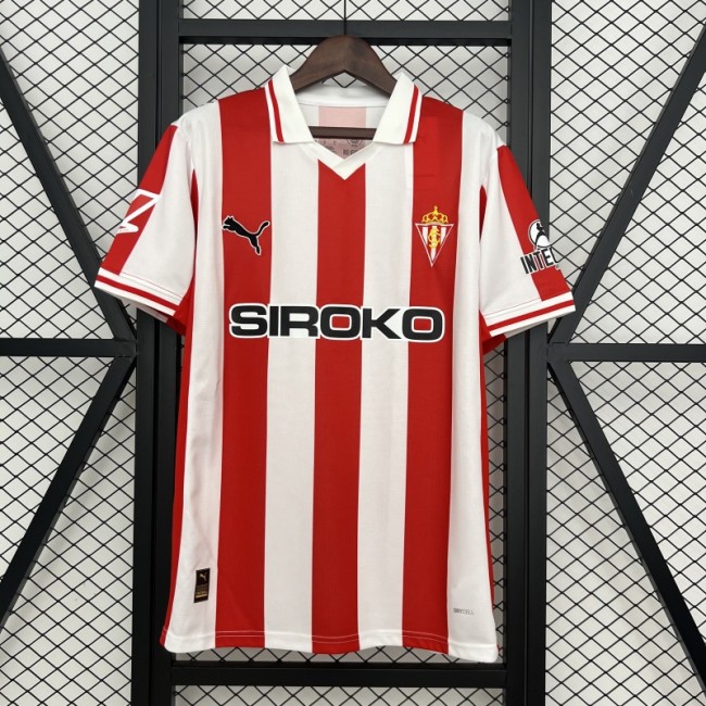 2025-26 Sporting Gijon Home Soccer Jersey