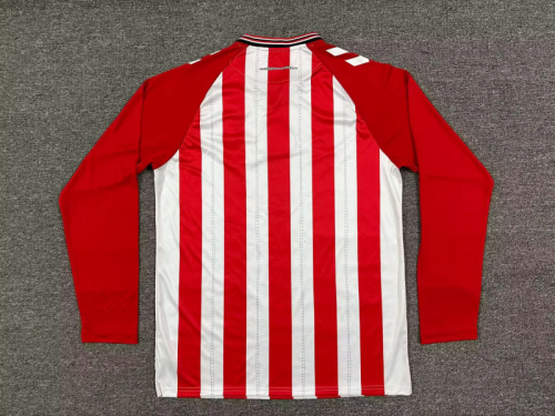 2025-26 Sunderland home long sleeves soccer jersey