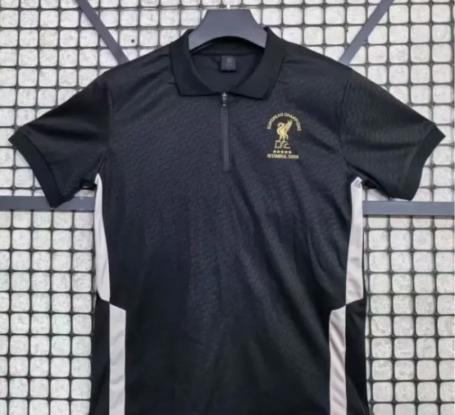 2025-26 liverpool Black Retro Model Polo