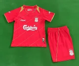2005-06 Liverpool home retro kids kit