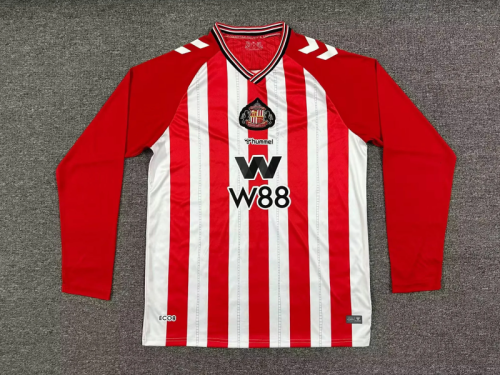 2025-26 Sunderland home long sleeves soccer jersey