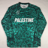 25-26 Palestino special version green long sleeves soccer jersey