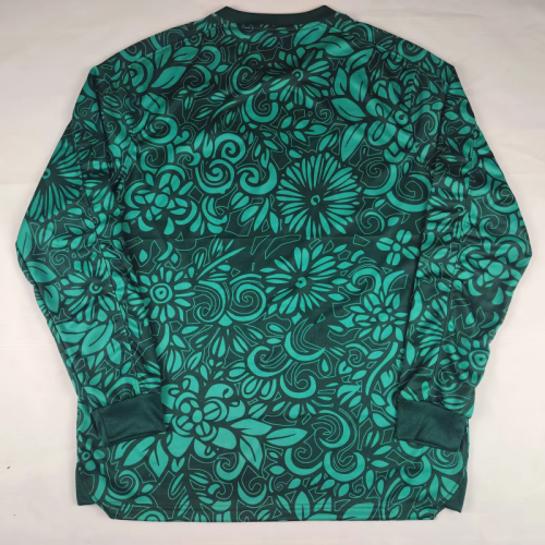 25-26 Palestino special version green long sleeves soccer jersey