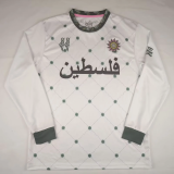 25-26 Palestino special version white green long sleeves soccer jersey