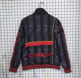 25-26 Manchester United black retro windbreaker