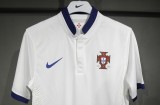 2014 Portugal Away White Player version jersey