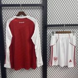 25-26 Arsenal home long sleeve kid kit