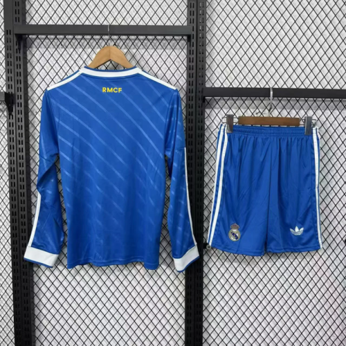 25-26 Real Madrid Third Away Long Sleeve Kid Kit
