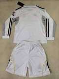25-26 Real Madrid Home Long Sleeve Kid Kit