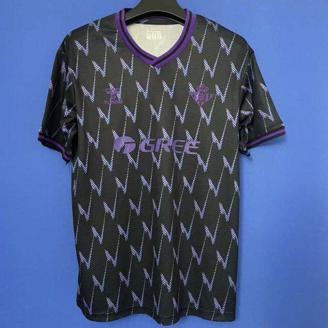 Real Betis 202526 Black Special Soccer Jersey Size S -2XL