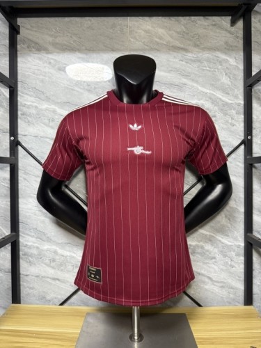 Arsenal 202526 red retro version player version jersey size S-2XL