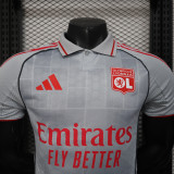 Lyon 2025/26 Third Away player version soccer jersey size S-2XL