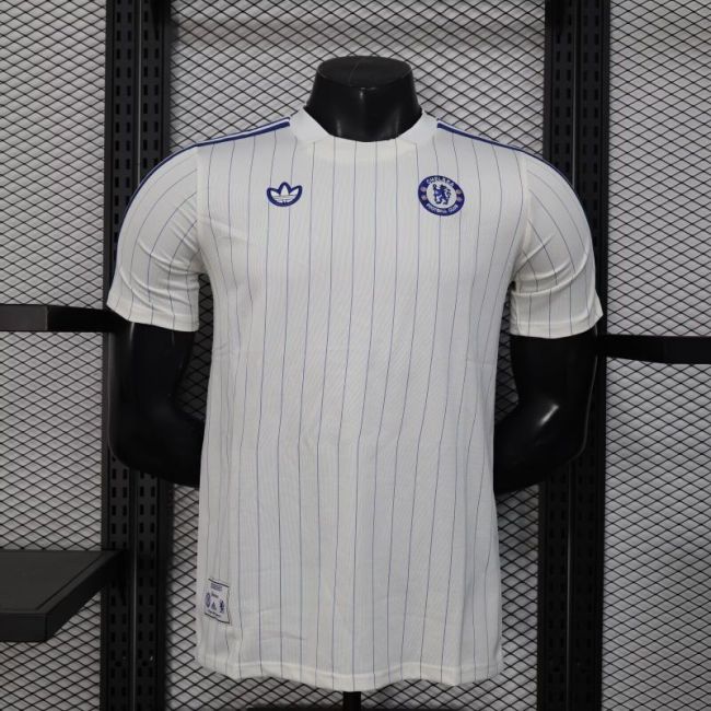 Chelsea 202526 White retro Player version jersey size S-2XL