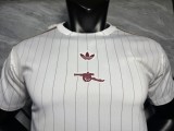 Arsenal 2025/26 white retro version player version jersey size S-2XL Item NO.: 4625293