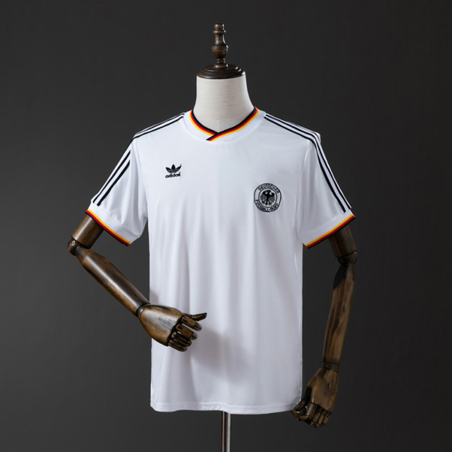 Retro Germany 1986 home soccer jerseys