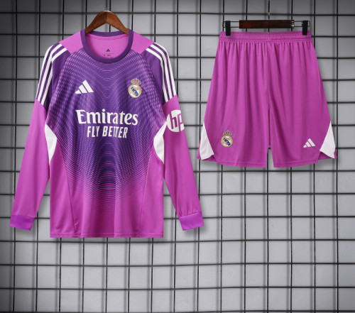 Real Madrid 202526 Gray Long Sleeve Goalkeeper kit