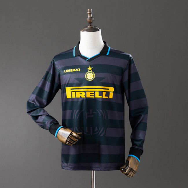 Retro Inter Milan 199798 Away Long Sleeve soccer jerseys