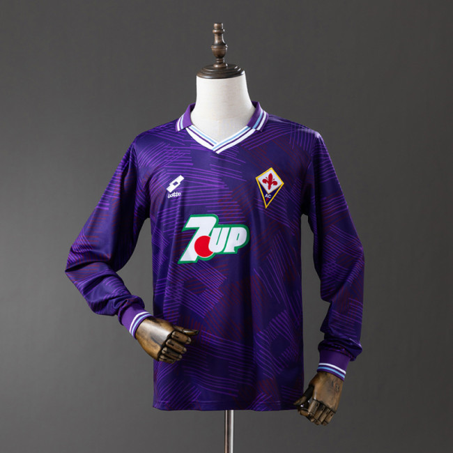 Retro Fiorentina 1992/93 home long sleeves size S-2XL