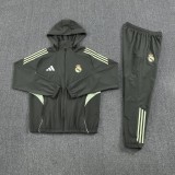 Real Madrid 202526 Dark Green Windbreaker suit S-2XL