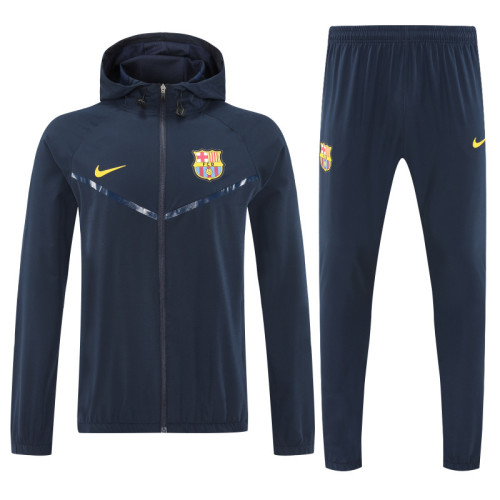 Barcelona 202526 Black Windbreaker suit S-2XL
