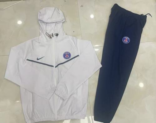 Paris Saint Germain 202526 White Windbreaker suit S-2XL